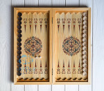 Нарды + шашки Российские средние фотопечать 50х50 см Классический узор